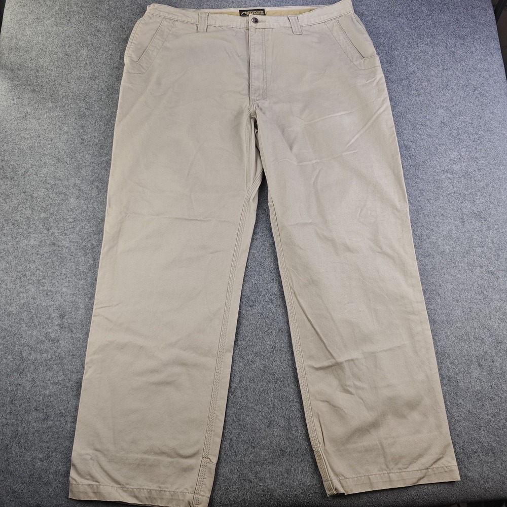 Mountain Khakis Pants Mens 40x32 Beige Khaki Straight Leg Teton Twill Stretch